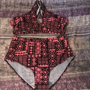 🔥NWOT Tribal 2-piece high waist Swimsuit